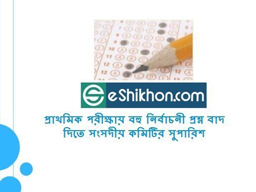 প্রাথমিক পরীক্ষায় বহু নির্বাচনী প্রশ্ন বাদ দিতে সংসদীয় কমিটির সুপারিশ