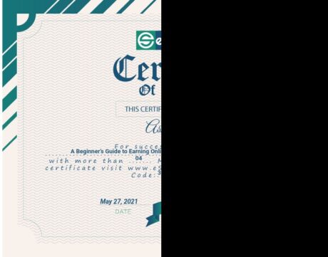 Certificate for User Ashraf Golder