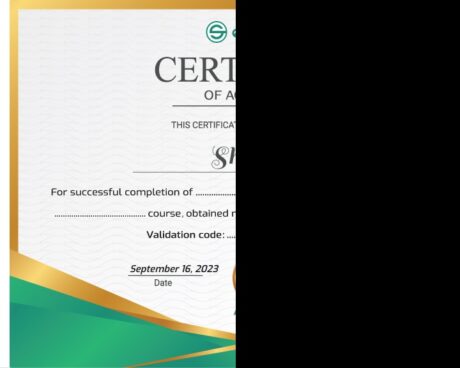 Certificate for User Shahariar